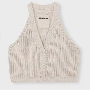 Cordera Knit Vest - Natural OS
